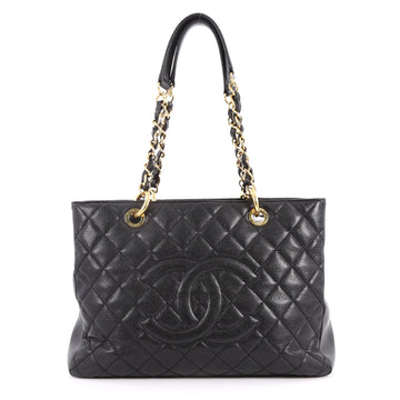 Chanel Grand Shopping Tote Quilted Caviar Black 3312905