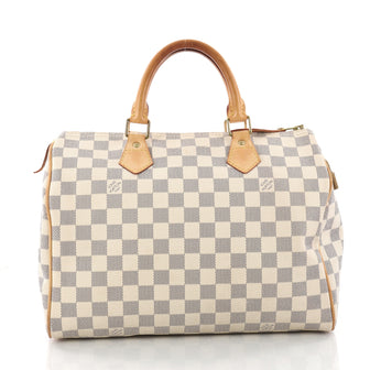 Louis Vuitton Speedy Handbag Damier 30 White 3313101