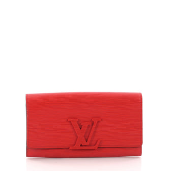 Louis Vuitton Louise Wallet Epi Leather Long Red 3313901