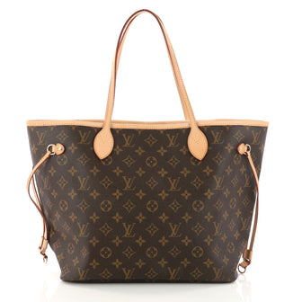 Louis Vuitton Neverfull Tote Monogram Canvas MM Brown 3314401