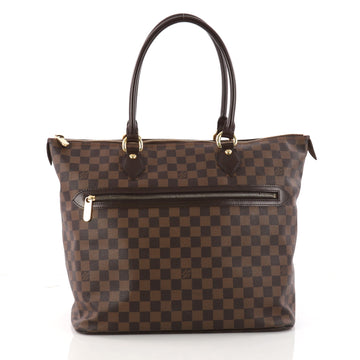 Louis Vuitton Saleya Handbag Damier GM Brown 3314701