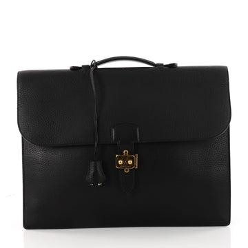 Hermes Sac a Depeche Handbag Ardennes 41 Black 3314802