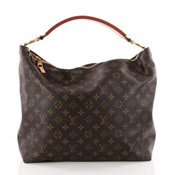 Louis Vuitton Sully Handbag Monogram Canvas MM Brown 3318201