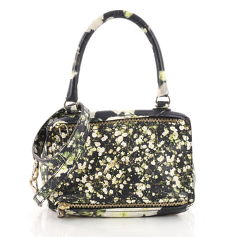 Givenchy Pandora Bag Printed Leather Small Black 3318202