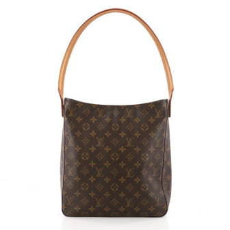 Louis Vuitton Looping Handbag Monogram Canvas GM Brown 3318801