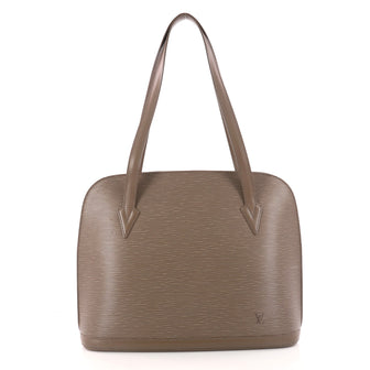 Louis Vuitton Lussac Handbag Epi Leather Gray 3319401