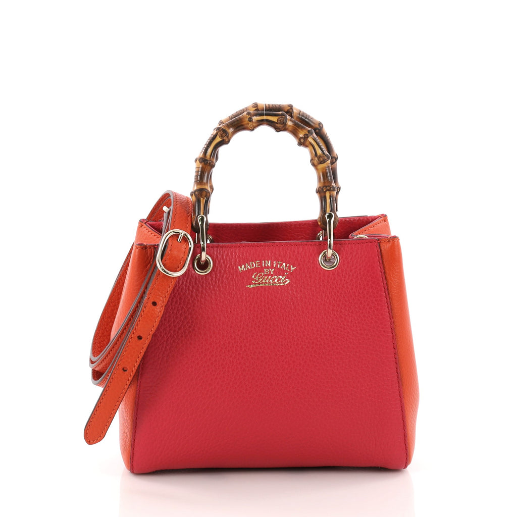 GUCCI バッグ Buy Gucci Bamboo Shopper Tote Leather Mini Pink 3319701