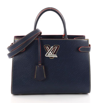 Louis Vuitton Twist Tote Epi Leather Blue 3320901