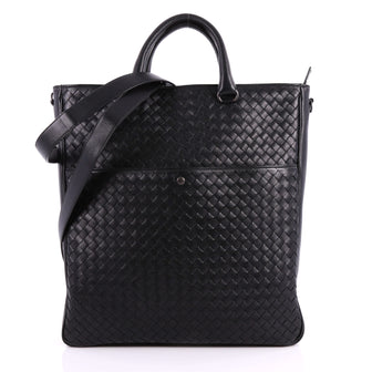 Bottega Veneta Convertible Tote Intrecciato Nappa Large Black 3322201