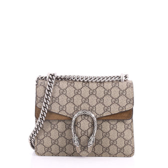 Gucci Dionysus Handbag GG Coated Canvas Mini Brown 3323201