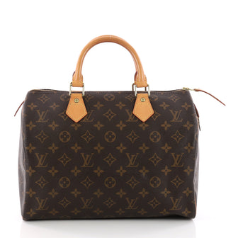 Louis Vuitton Speedy Handbag Monogram Canvas 30 Brown 3327602