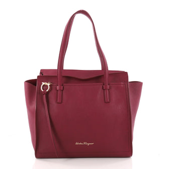 Salvatore Ferragamo Amy Tote Pebbled Leather Medium 3329506