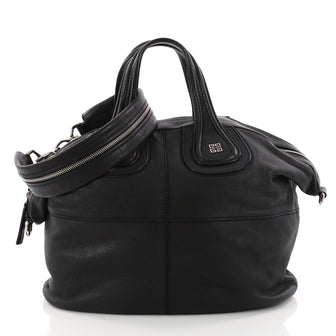 Givenchy Nightingale Satchel Leather Medium Black 3330602