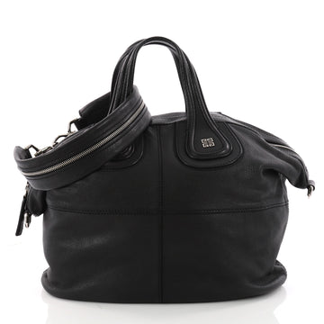 Givenchy Nightingale Satchel Leather Medium Black 3330602