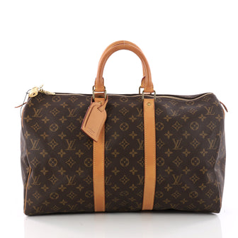 Louis Vuitton Keepall Bag Monogram Canvas 45 Brown 3331202