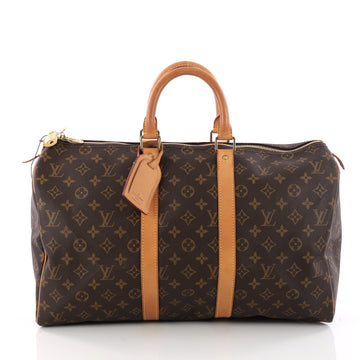 Louis Vuitton Keepall Bag Monogram Canvas 45 Brown 3331202
