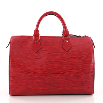 Louis Vuitton Speedy Handbag Epi Leather 30 Red 3331801