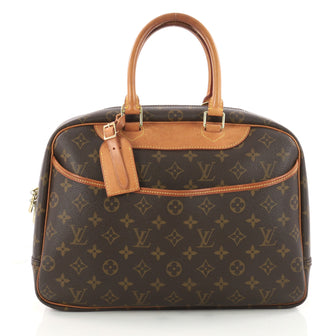 Louis Vuitton Deauville Handbag Monogram Canvas Brown 3334506