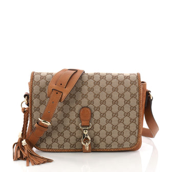 Gucci Marrakech Messenger Bag GG Canvas Medium Brown 3335601