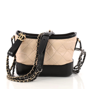 Chanel Gabrielle Hobo Quilted Aged Calfskin Small Pink 3335701