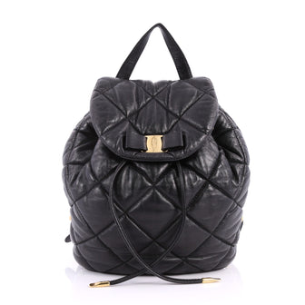 Salvatore Ferragamo Giuliette Backpack Quilted Leather 3335803