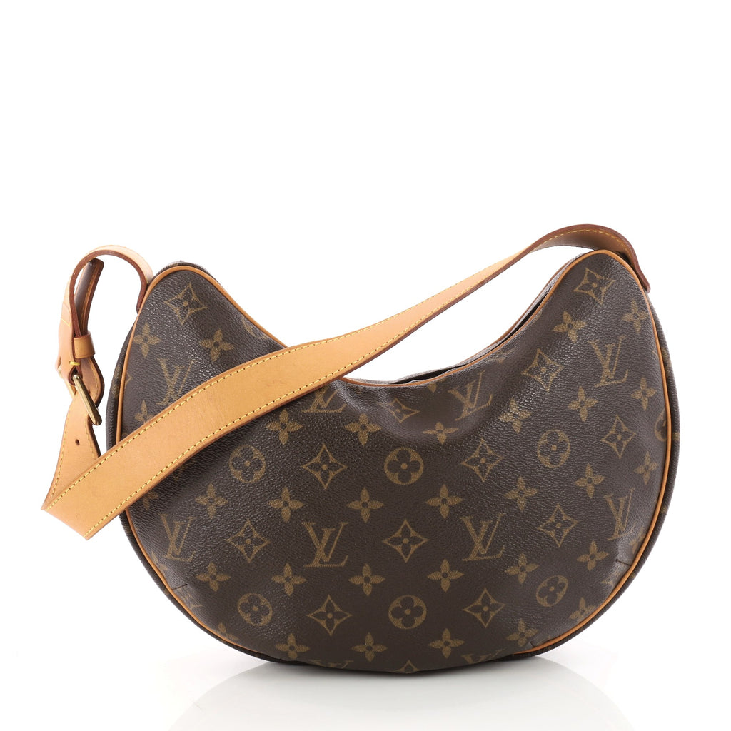 Louis Vuitton Croissant Shoulder Bag MM Brown Monogram Canvas