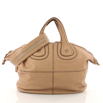 Givenchy Nightingale Satchel Leather Medium Brown 3338103
