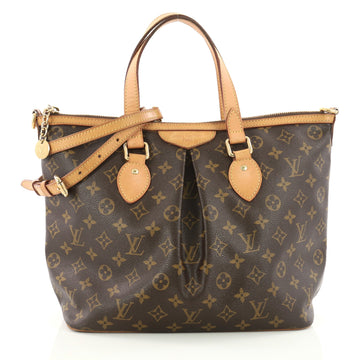 Louis Vuitton Palermo Handbag Monogram Canvas PM Brown 3338105