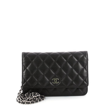 Chanel Wallet on Chain Quilted Lambskin Black 3338601