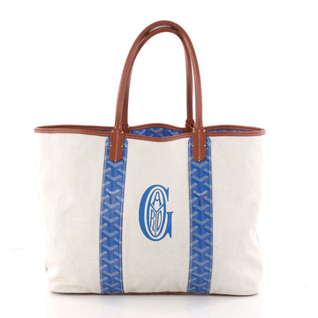Goyard St. Louis Pertuis Tote Coated Canvas PM Blue 3339501