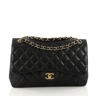 Chanel Classic Double Flap Bag Quilted Lambskin Jumbo 3341701