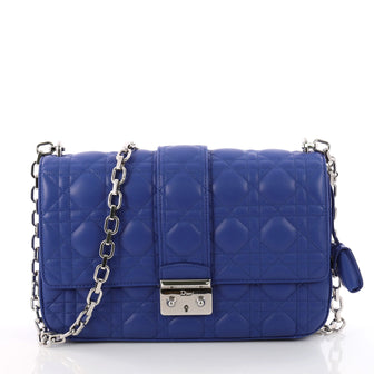 Miss Dior Flap Bag Cannage Quilt Lambskin Medium