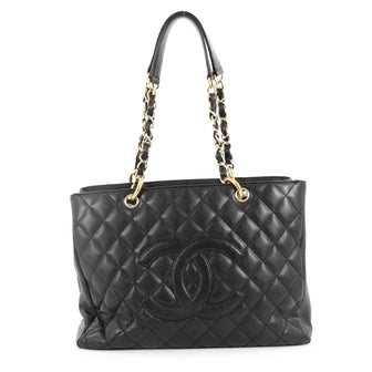 Chanel Grand Shopping Tote Quilted Caviar Black 3341902