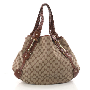 Gucci Pelham Shoulder Bag GG Canvas Medium Brown 3342702