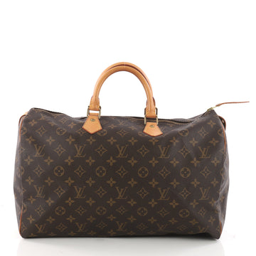 Louis Vuitton Speedy Handbag Monogram Canvas 40 Brown 3343101