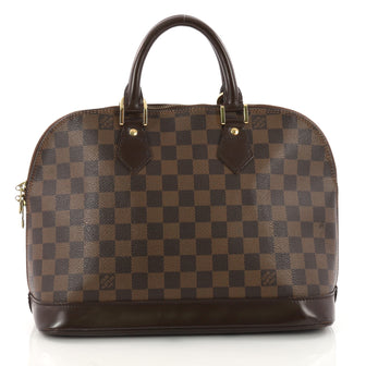 Louis Vuitton Vintage Alma Handbag Damier PM Brown 3343703