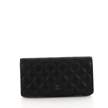 Chanel L-Yen Wallet Quilted Caviar Black 3344502