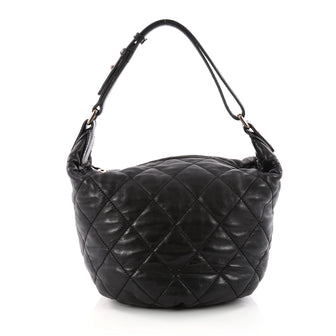 Chanel Cloudy Bundle Hobo Quilted Lambskin Black 3346102