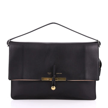 Celine Blade Shoulder Bag Leather Black 3346203