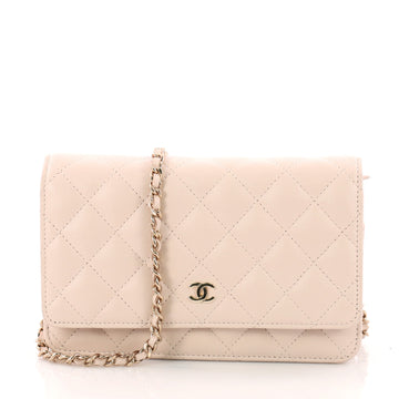 Chanel Wallet on Chain Quilted Lambskin Neutral 3346801