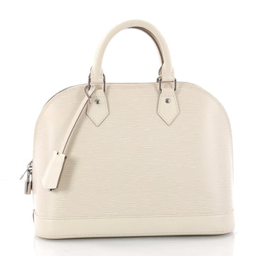 Louis Vuitton Alma Handbag Epi Leather PM White 3347003
