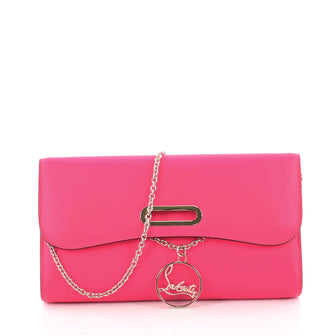 Christian Louboutin Riviera Clutch Leather Pink 3347101