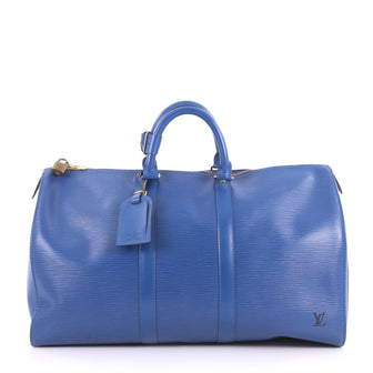 Louis Vuitton Keepall Bag Epi Leather 45 Blue 3349401