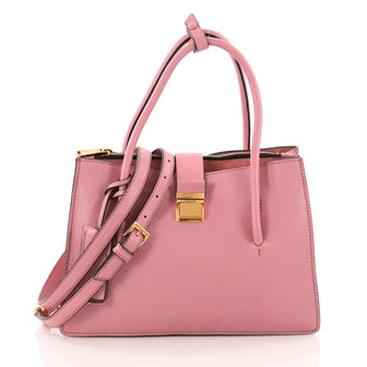 Miu Miu Madras Convertible Compartment Tote Leather 3349601