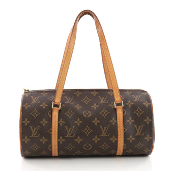 Louis Vuitton Papillon Handbag Monogram Canvas 30 Brown 3350701