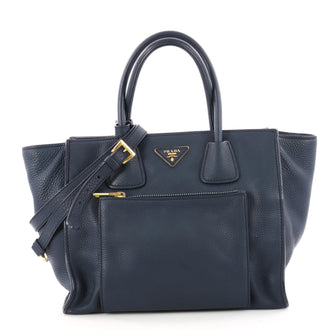 Prada Front Pocket Wing Convertible Tote Vitello Daino 3352503