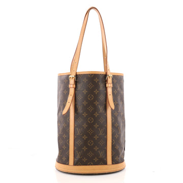 Louis Vuitton Bucket Bag Monogram Canvas GM Brown 3352605