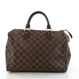 Louis Vuitton Speedy Handbag Damier 30 Brown 3353101