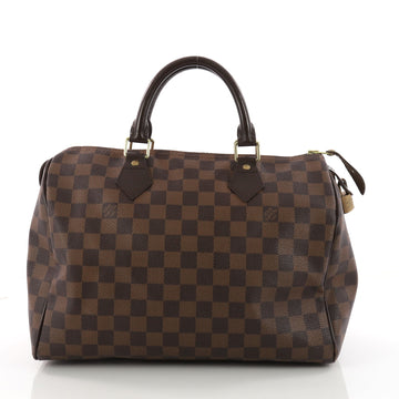 Louis Vuitton Speedy Handbag Damier 30 Brown 3353101
