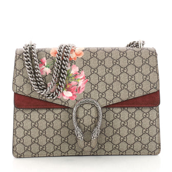 Gucci Dionysus Handbag Blooms Print GG Coated Canvas Brown 3354701